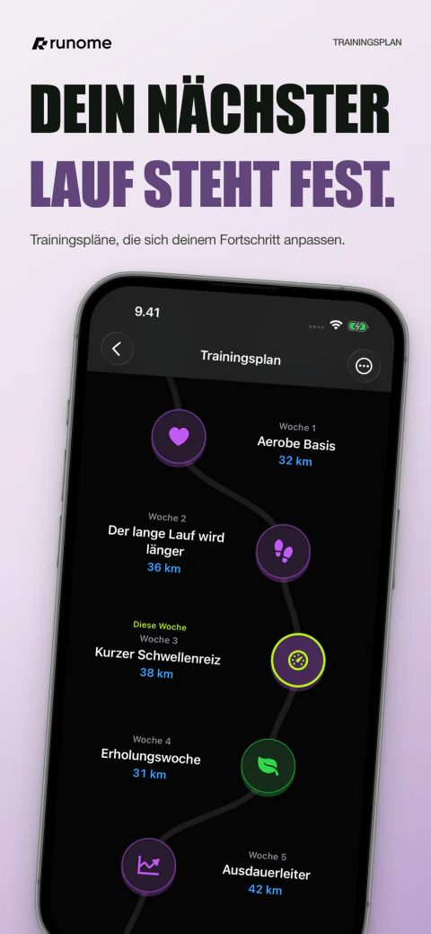 Trainingsplan in Runome