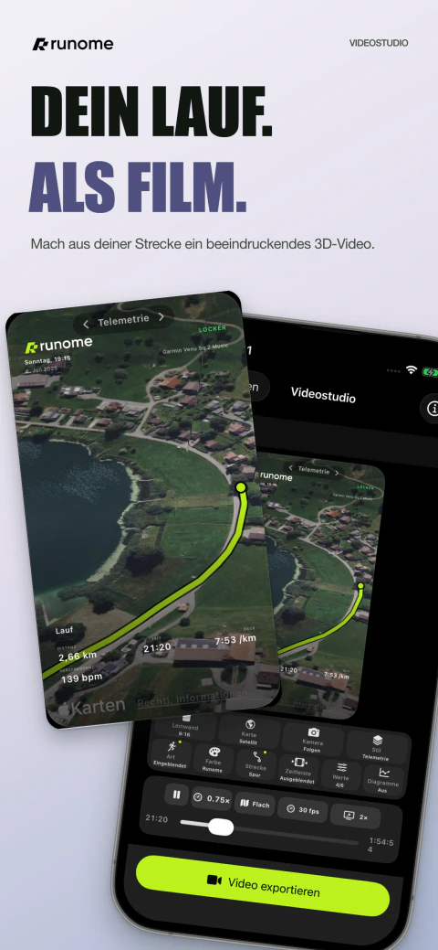 3D-Streckenvideostudio in Runome