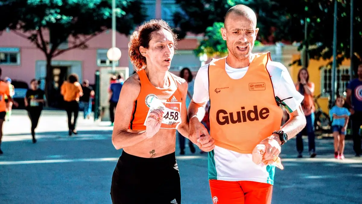 Two runners.